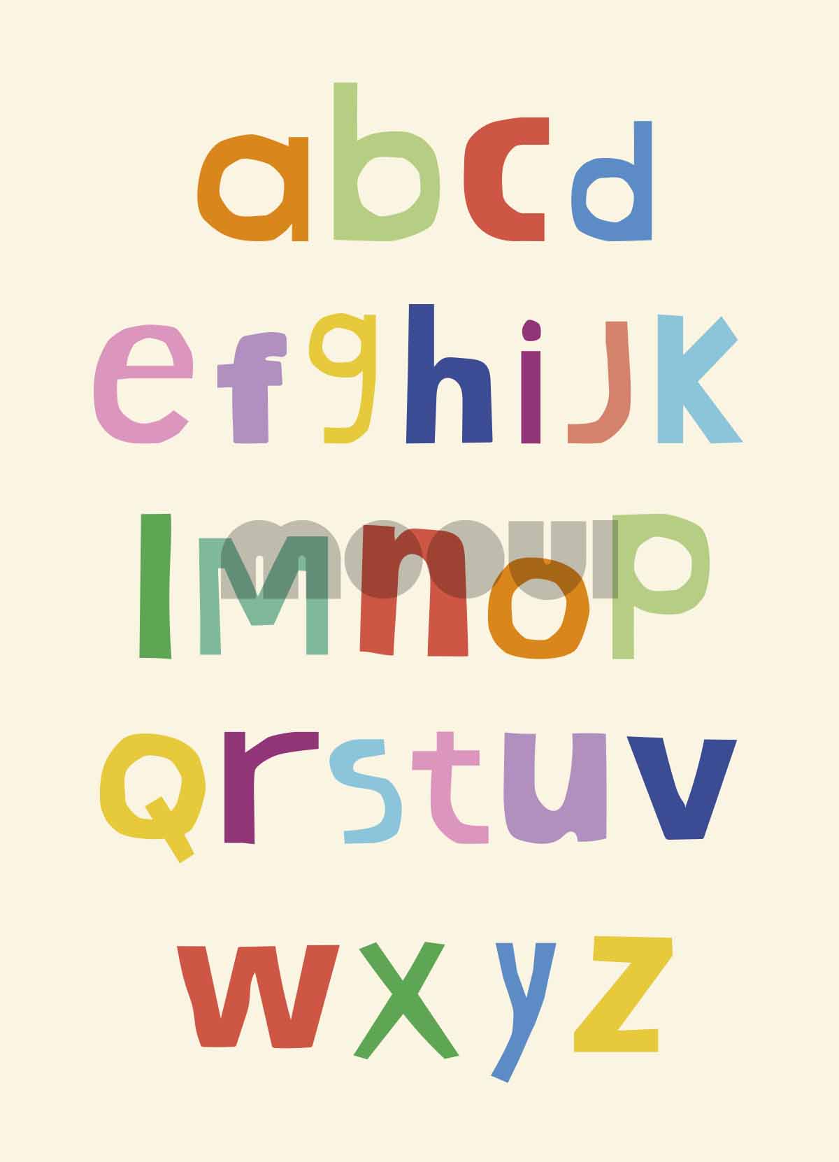Children's Poster - Alphabet - MOOUI Barcelona