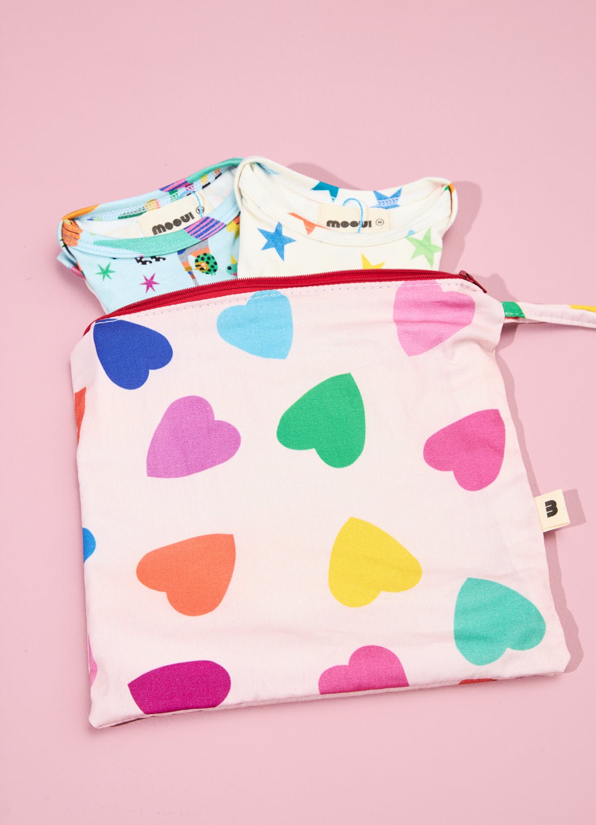Dirty Clothes Bag - Whimsical Hearts - MOOUI Barcelona