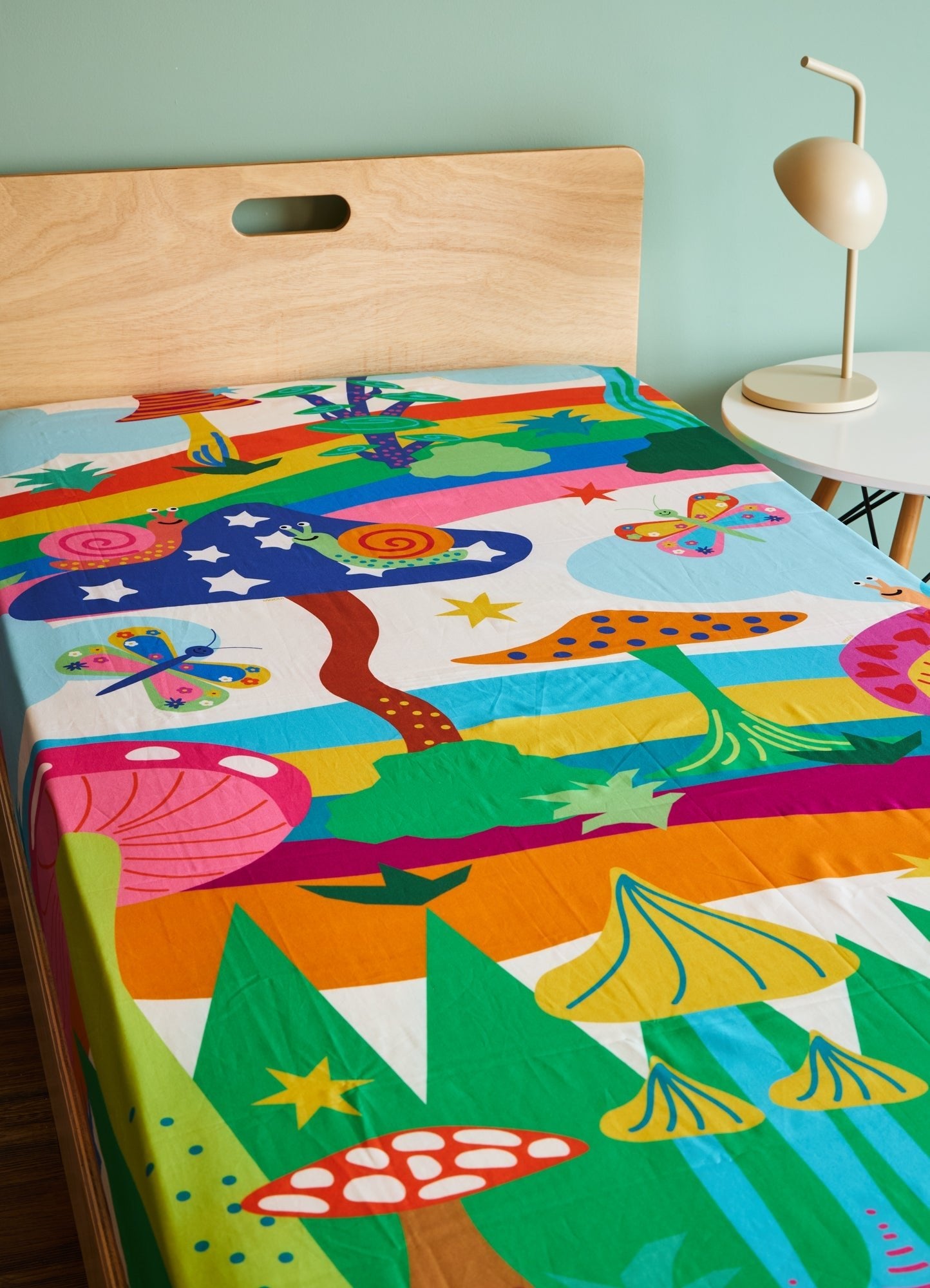 Fitted Sheet - Mushroom Party - MOOUI Barcelona