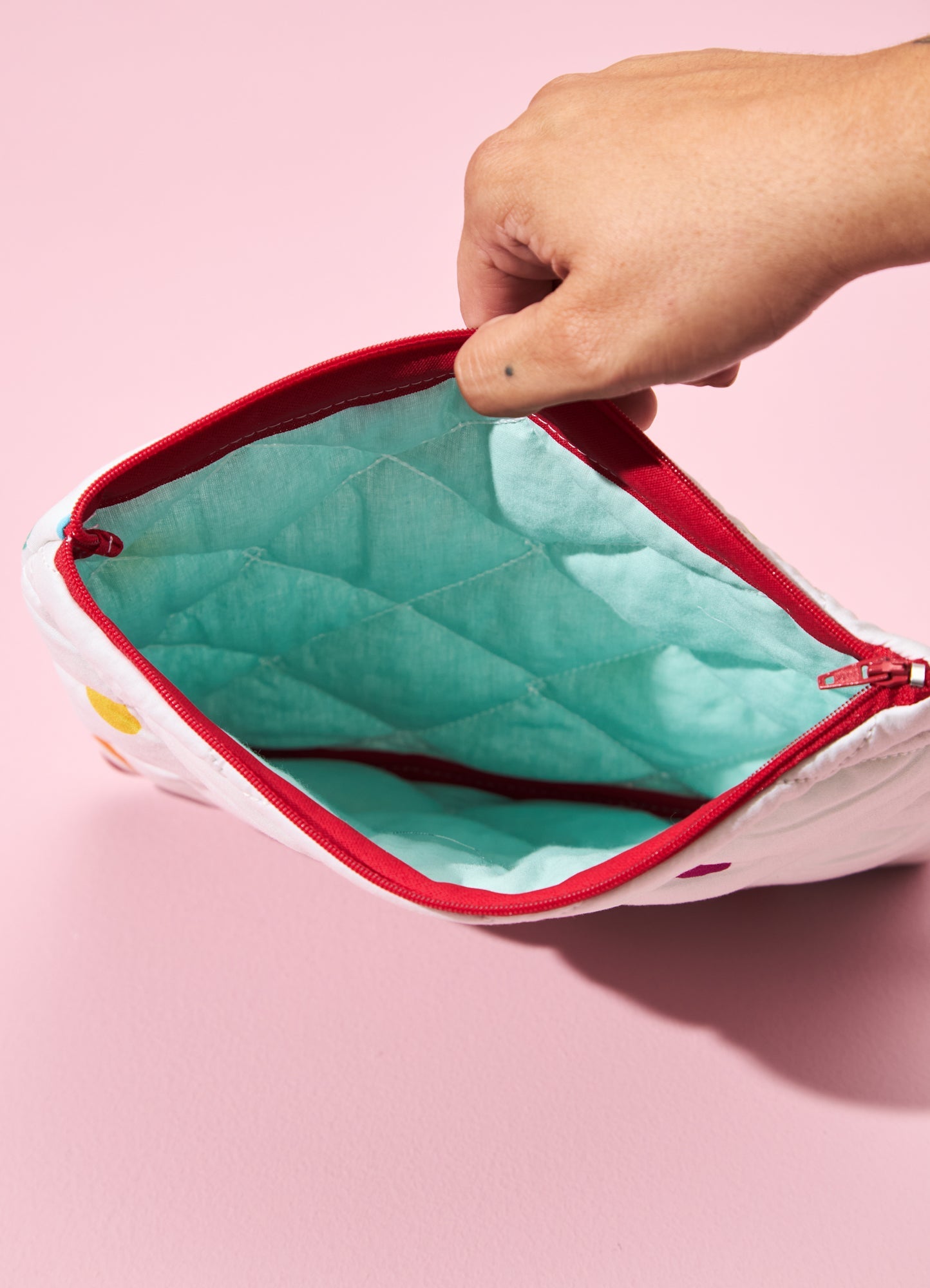 Cotton Toiletry Bag - Twirling Bubbles