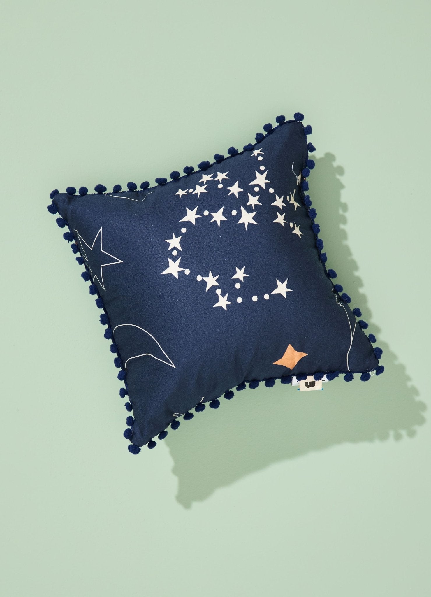 Pompom Cushion - Starry Sky - MOOUI Barcelona