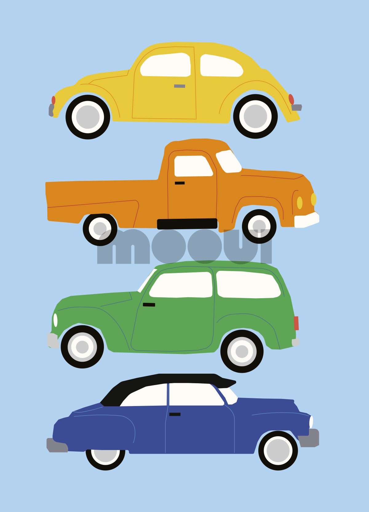Poster - Classic Cars - MOOUI Barcelona
