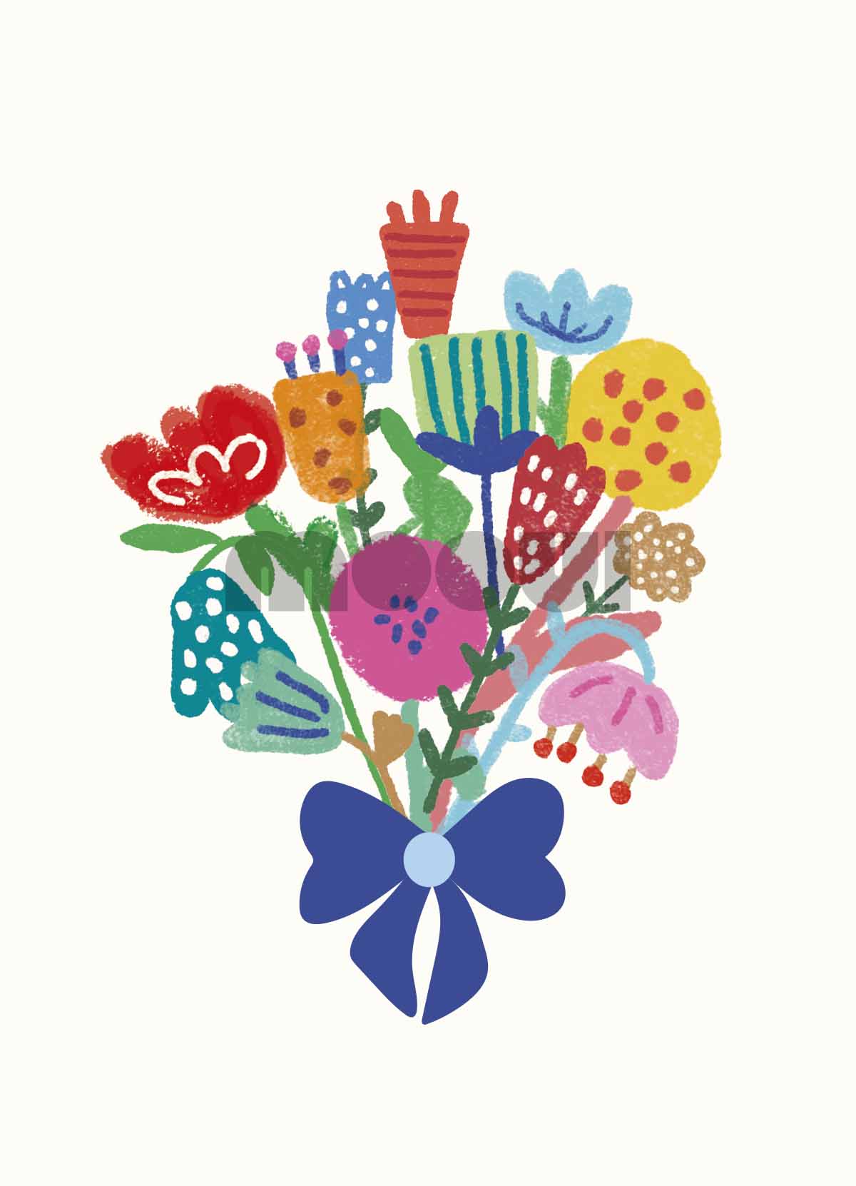 Poster - Colorful Bouquet - MOOUI Barcelona