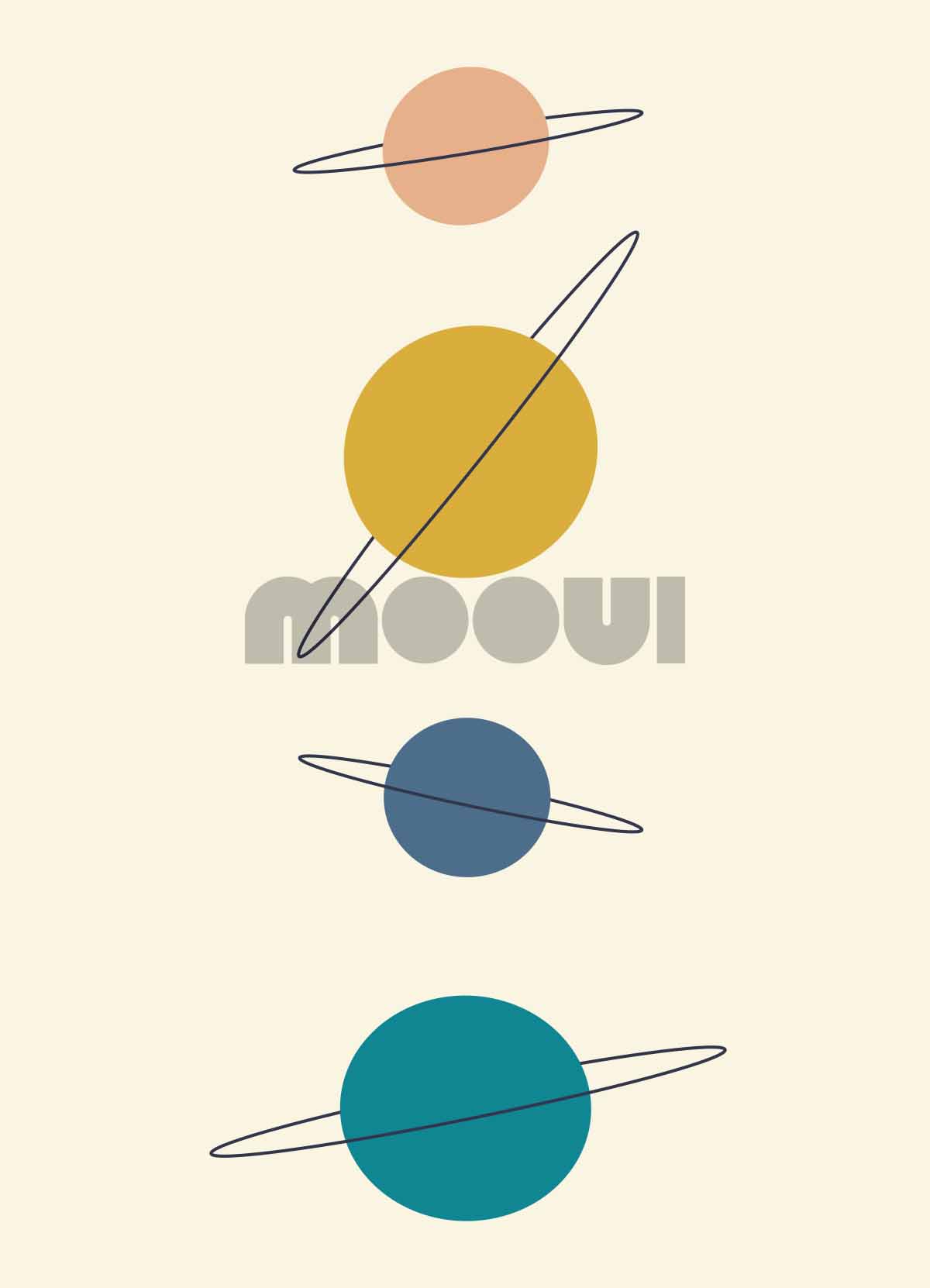 Poster - Cosmic Orbits - MOOUI Barcelona