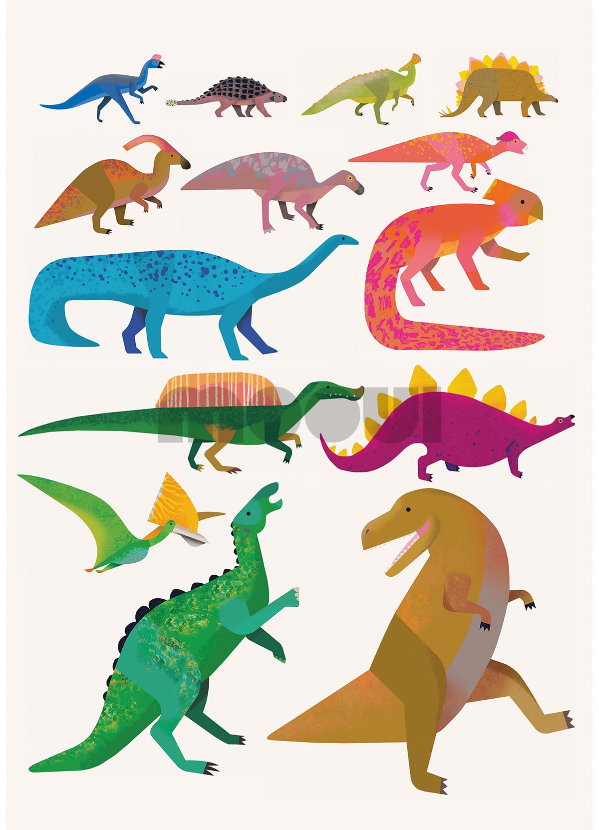 Poster - Dinosaurs - MOOUI Barcelona