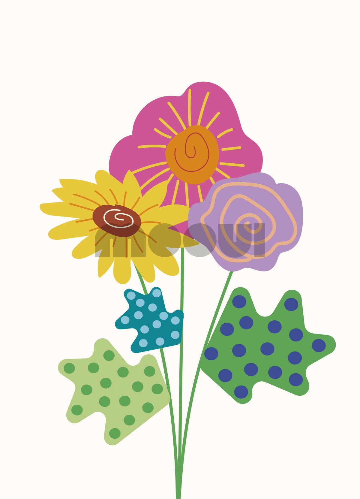 Poster - Friendship Flowers - MOOUI Barcelona