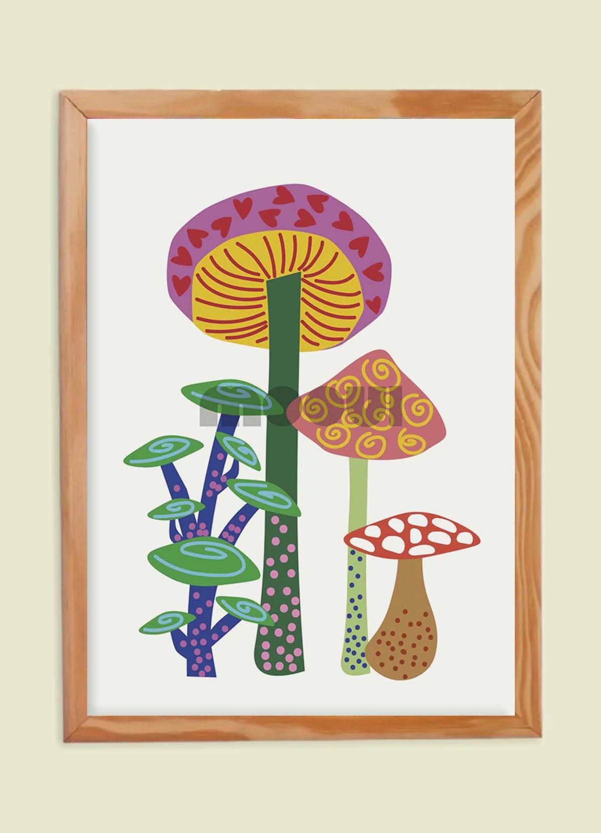 Poster - Giant Mushrooms - MOOUI Barcelona