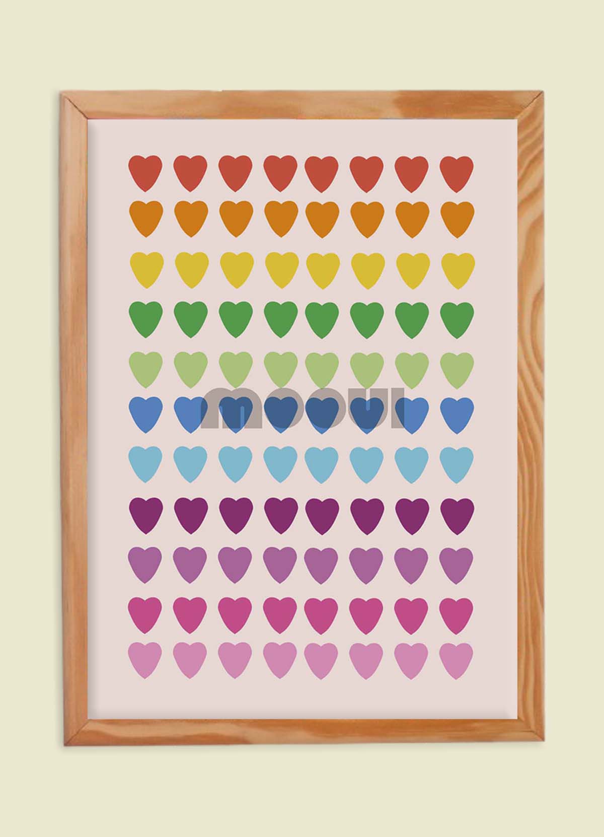 Poster - Rainbow Heart - MOOUI Barcelona