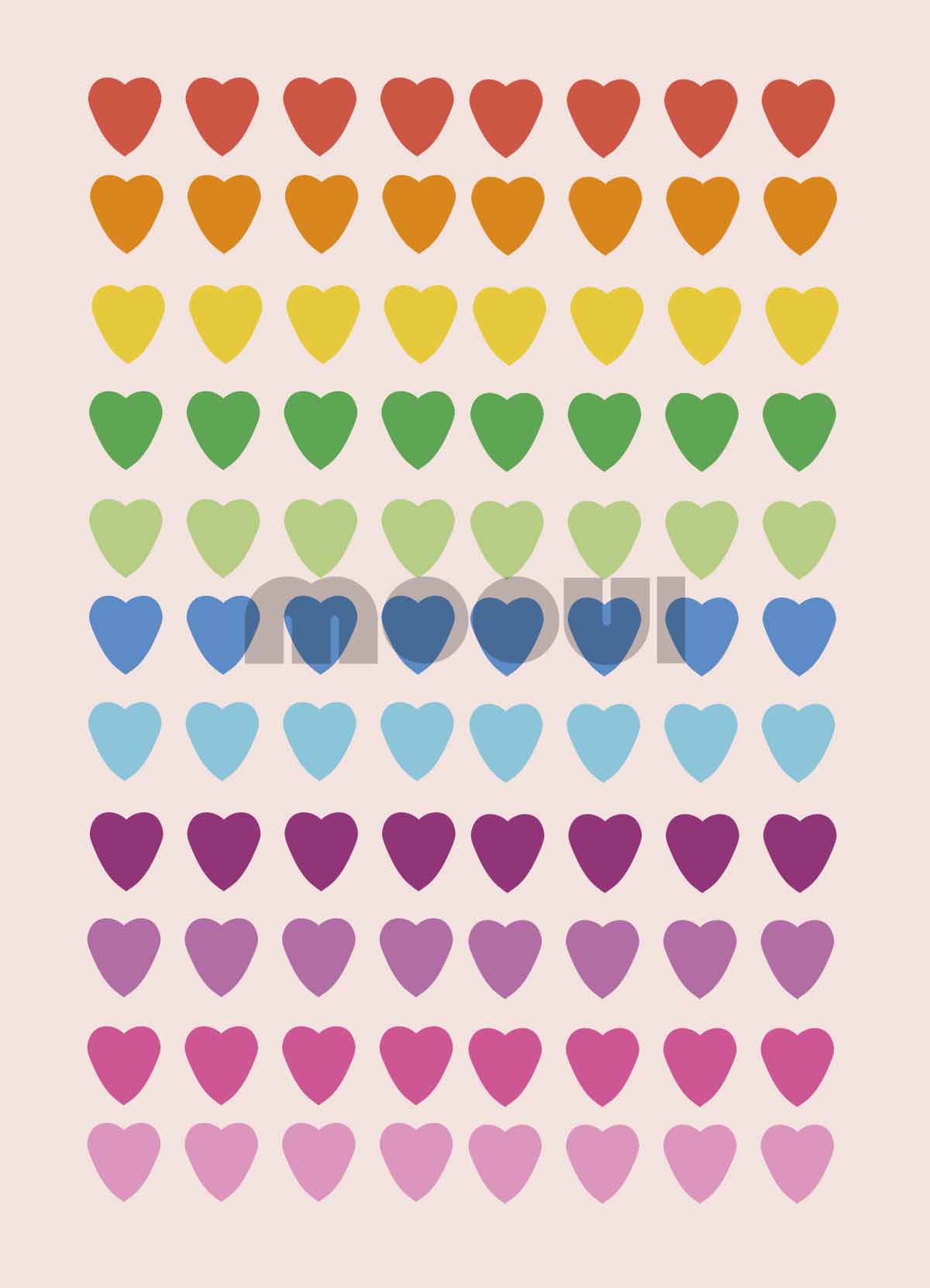 Poster - Rainbow Heart - MOOUI Barcelona