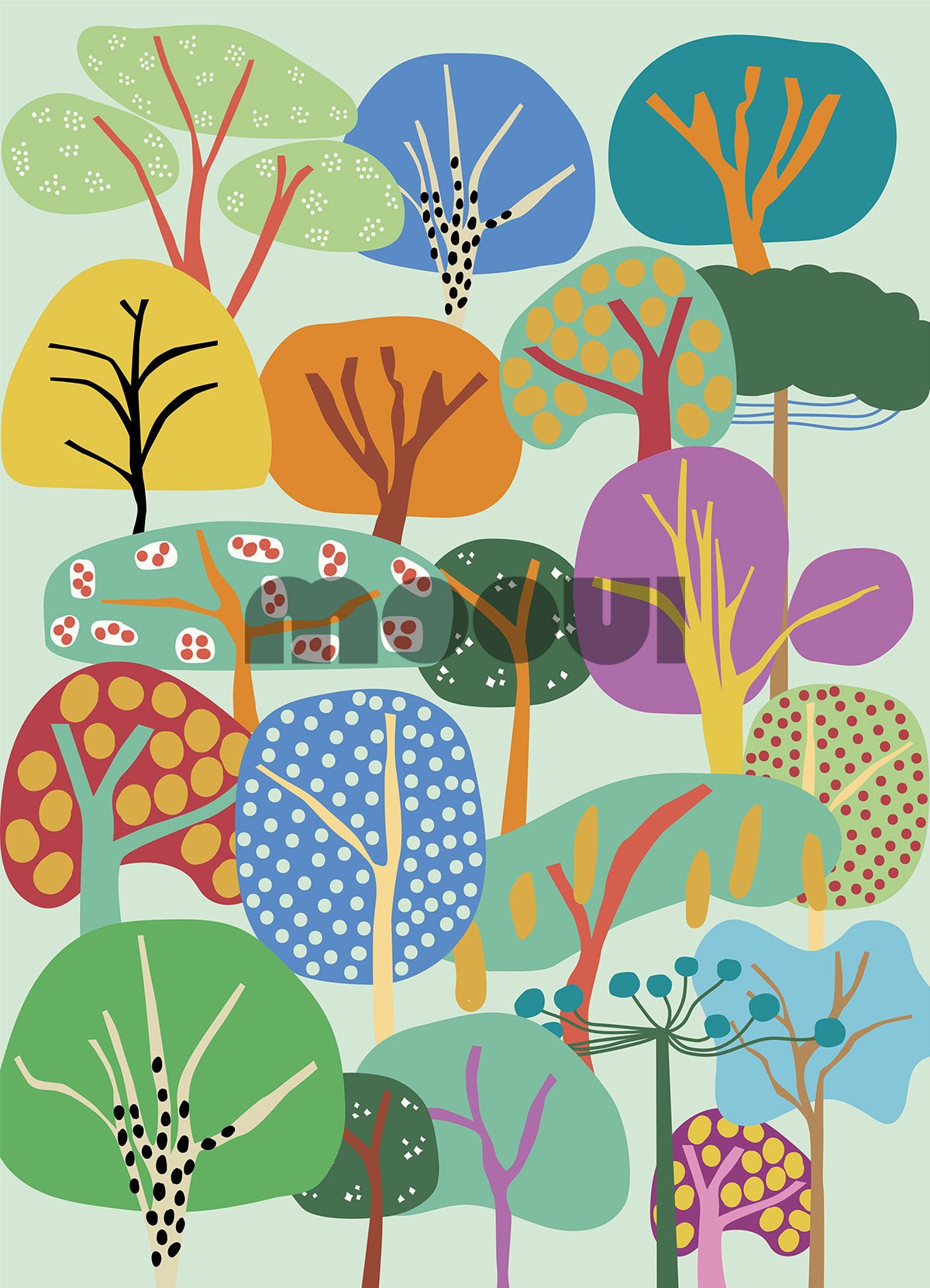 Poster - Trees of Brazil - MOOUI Barcelona