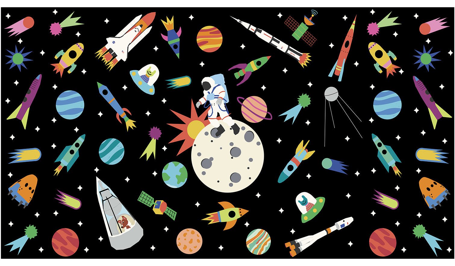 Wall Panel - Black Space Race - MOOUI BRASIL SL