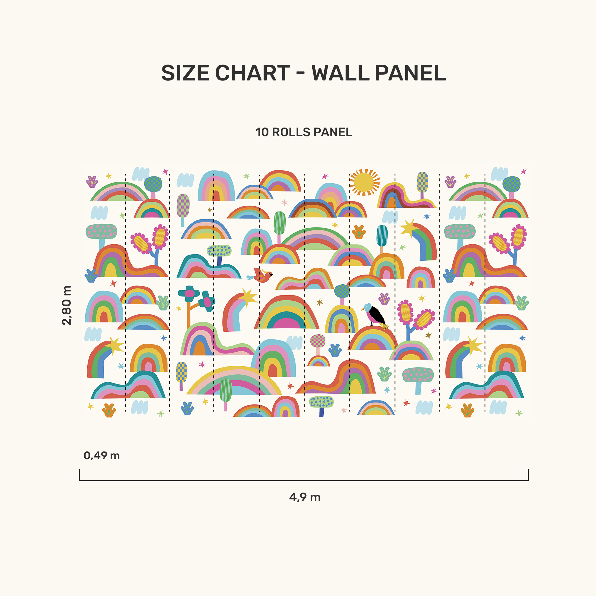 Wall Panel - Fantastic Rainbow - MOOUI BRASIL SL