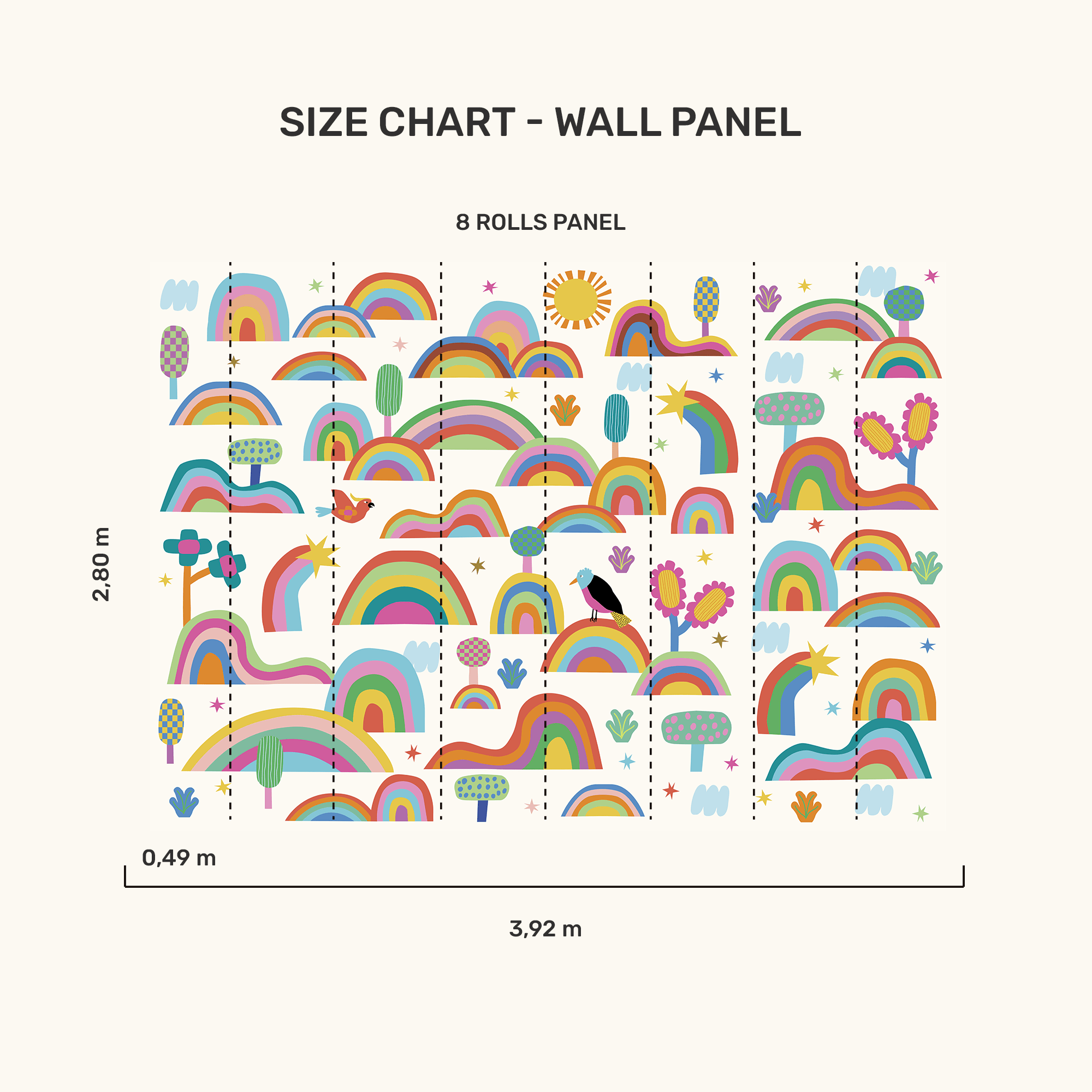 Wall Panel - Fantastic Rainbow - MOOUI BRASIL SL