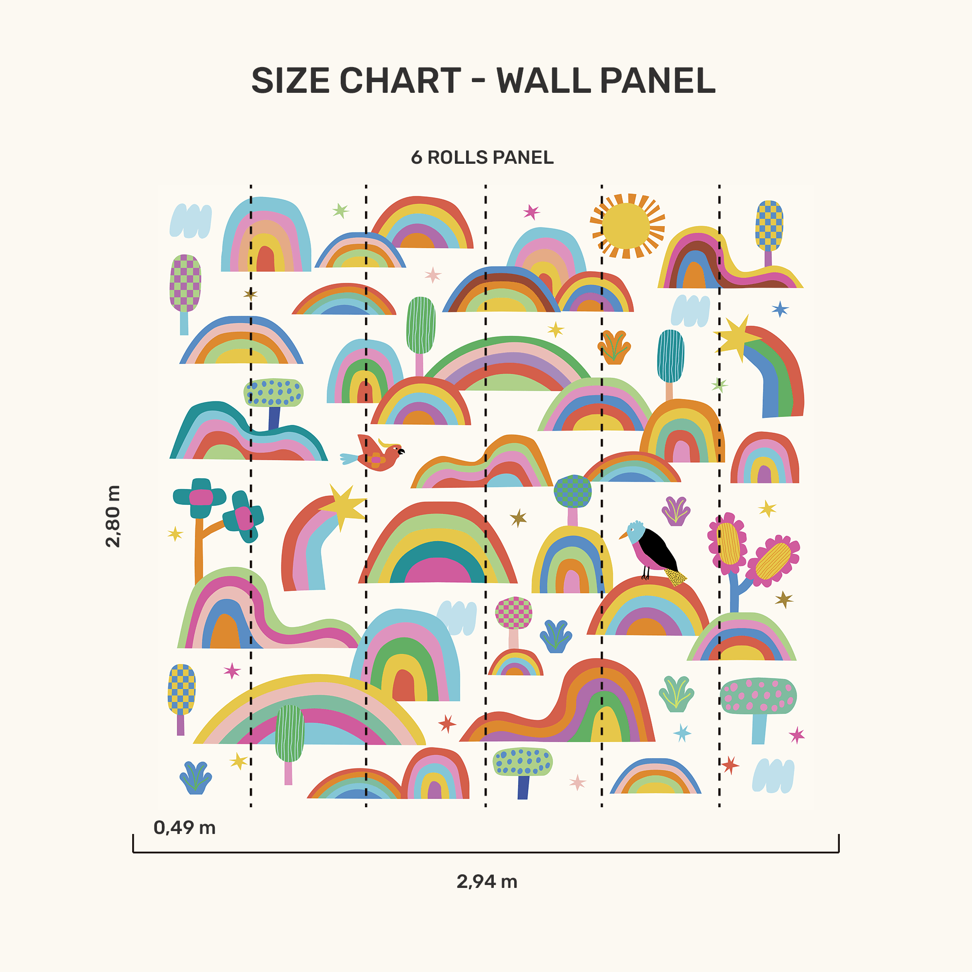 Wall Panel - Fantastic Rainbow - MOOUI BRASIL SL