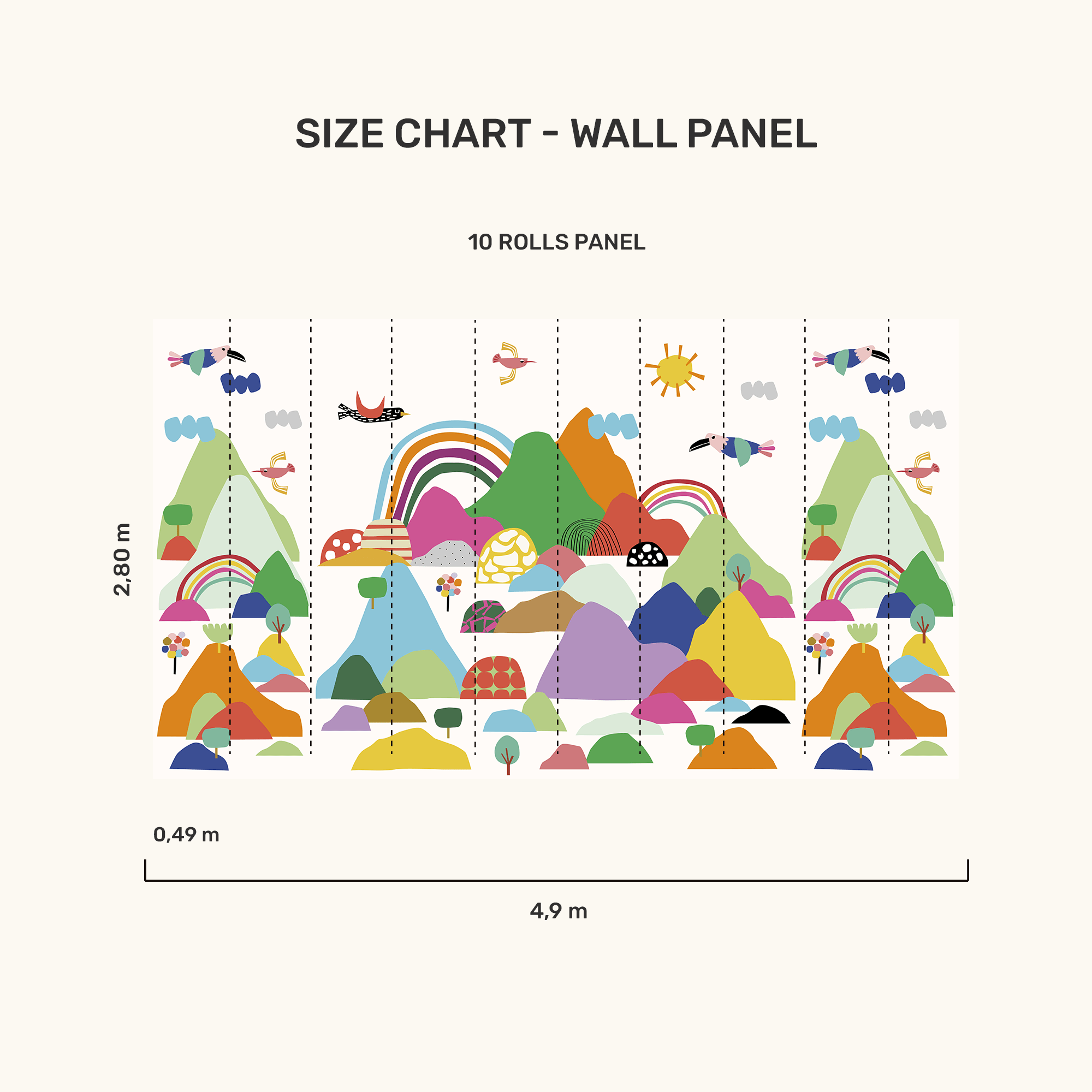 Wall Panel - Mountain Range - MOOUI BRASIL SL