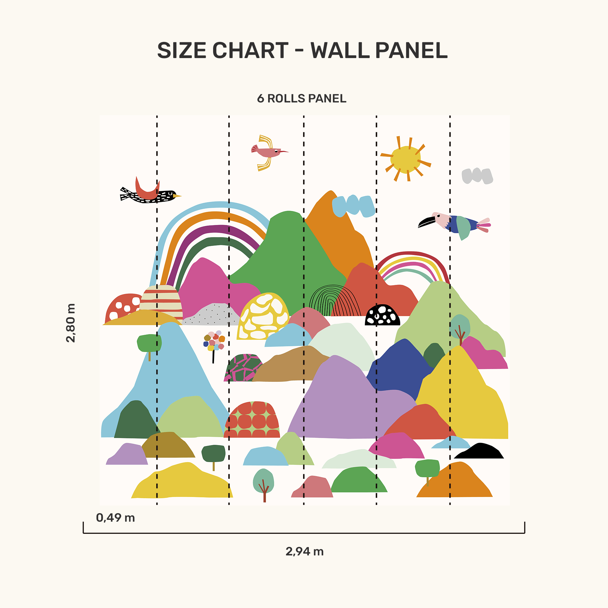 Wall Panel - Mountain Range - MOOUI BRASIL SL