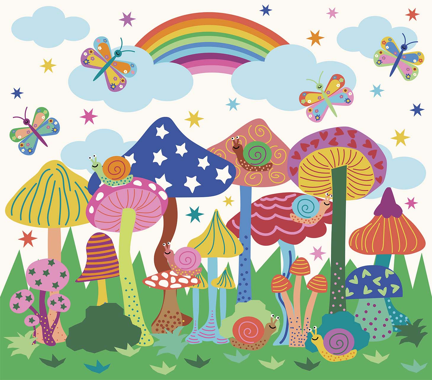 Wall Panel - Mushroom Forest - MOOUI BRASIL SL