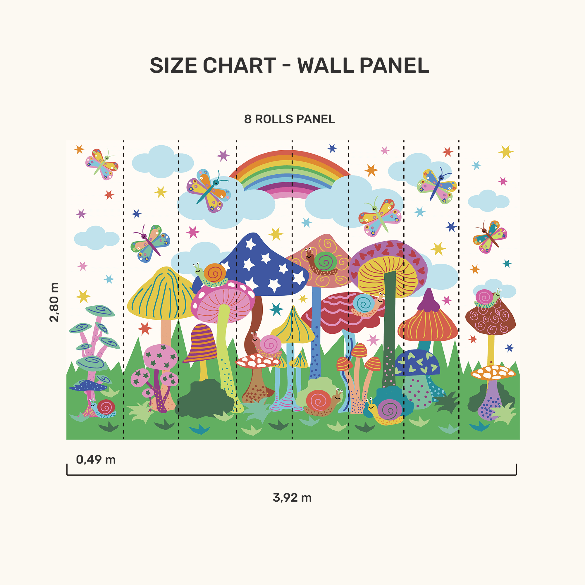 Wall Panel - Mushroom Forest - MOOUI BRASIL SL