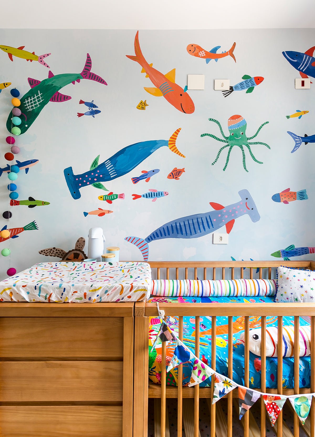 Wall Panel - Sharks Underwater - MOOUI Barcelona
