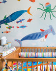 Wall Panel - Sharks Underwater - MOOUI Barcelona