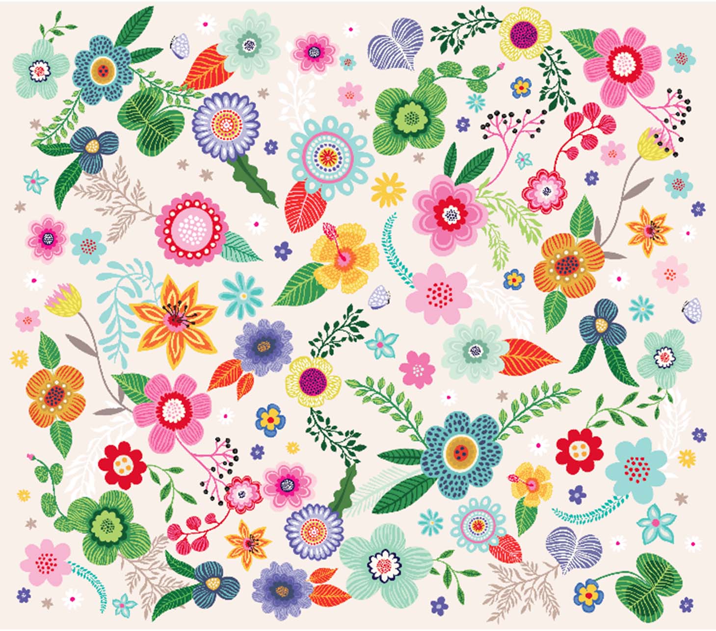 Wall Panel - Spring Flowers - MOOUI BRASIL SL