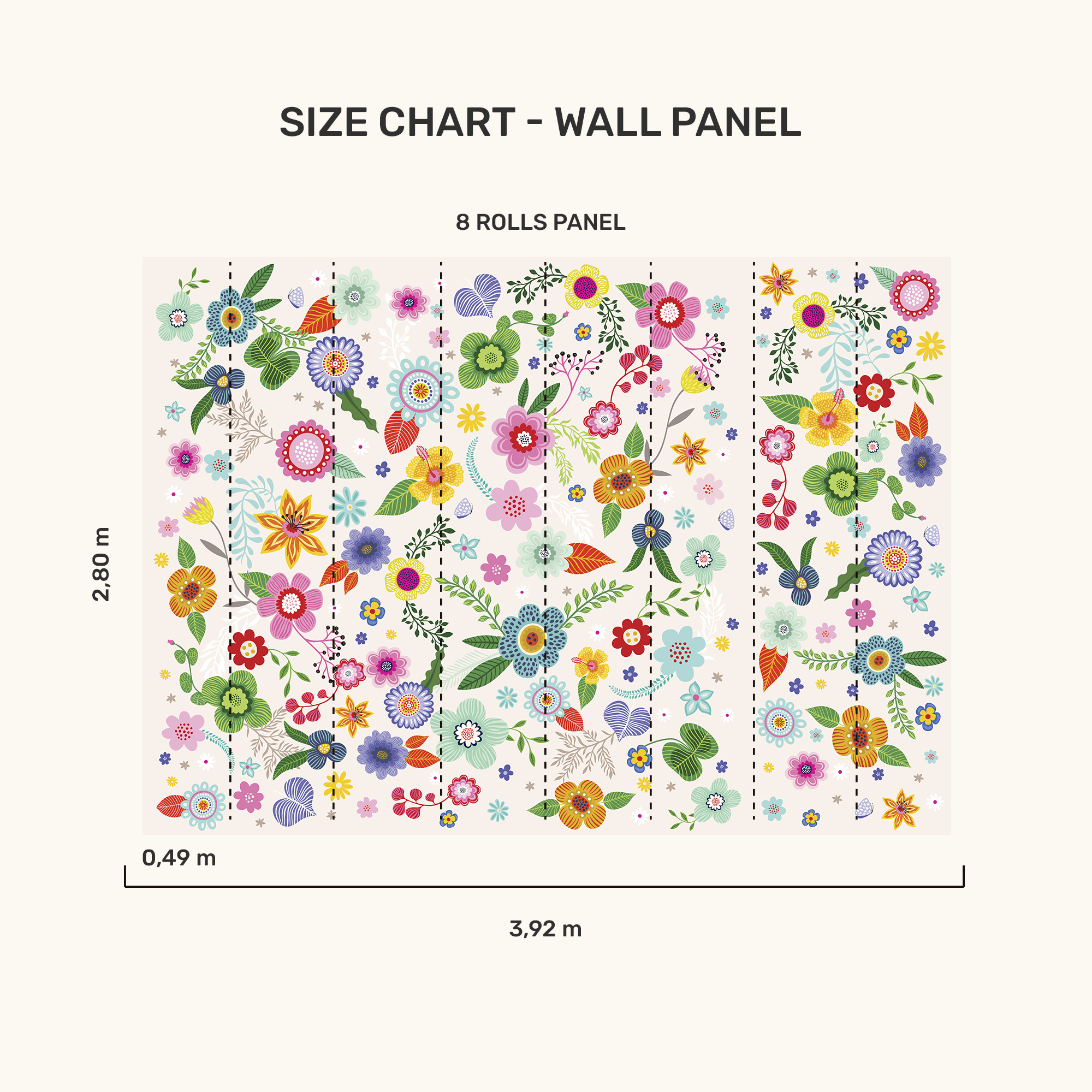 Wall Panel - Spring Flowers - MOOUI BRASIL SL