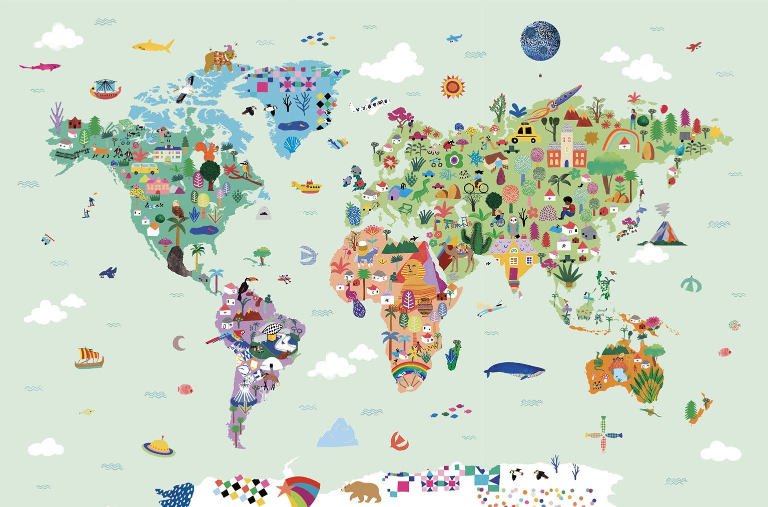 Wall Panel - World Map - MOOUI BRASIL SL