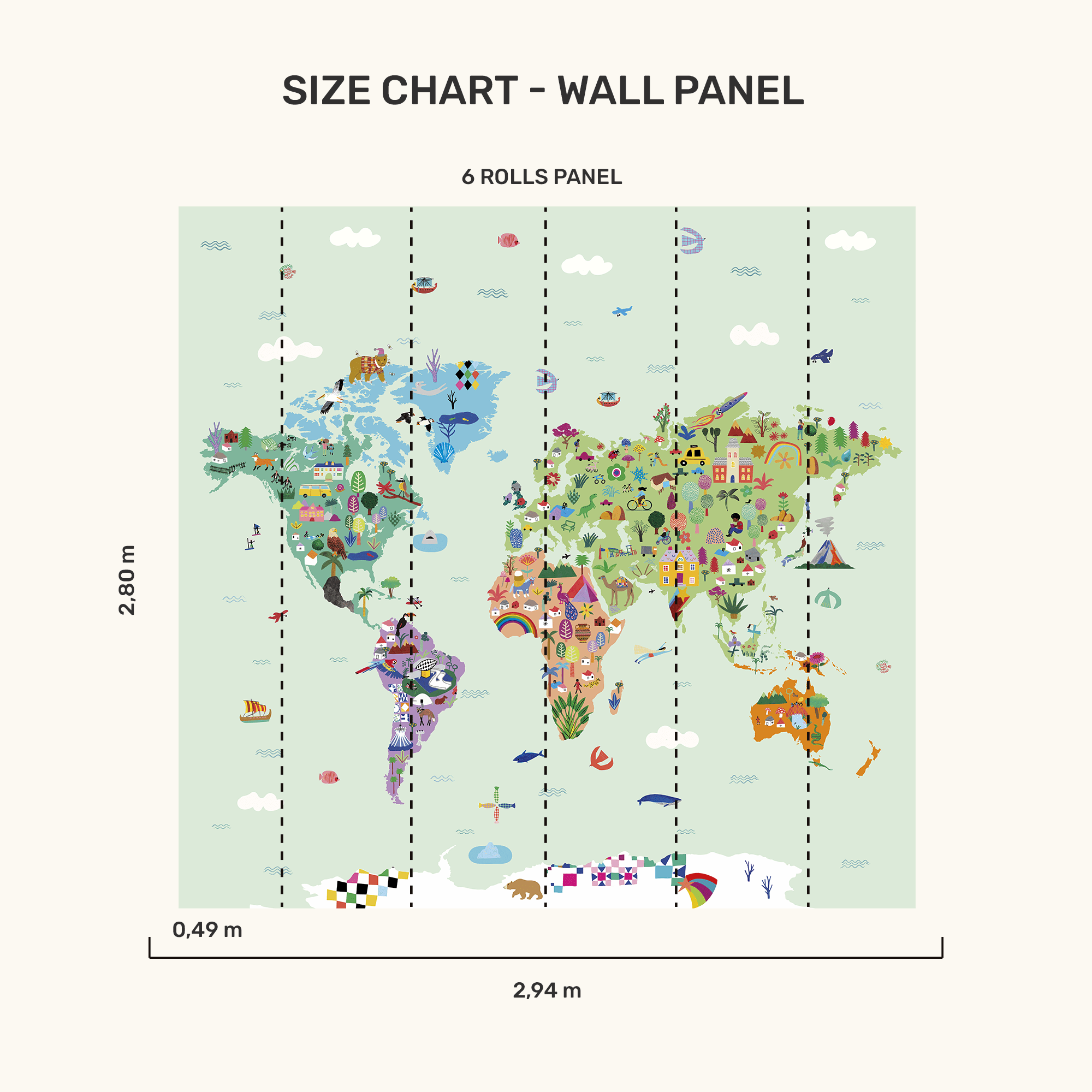 Wall Panel - World Map - MOOUI BRASIL SL