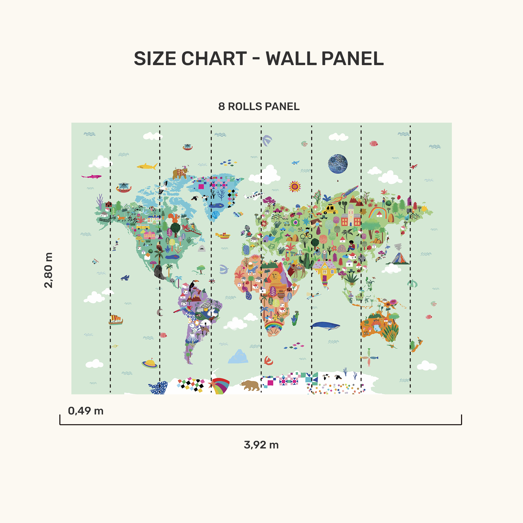 Wall Panel - World Map - MOOUI BRASIL SL