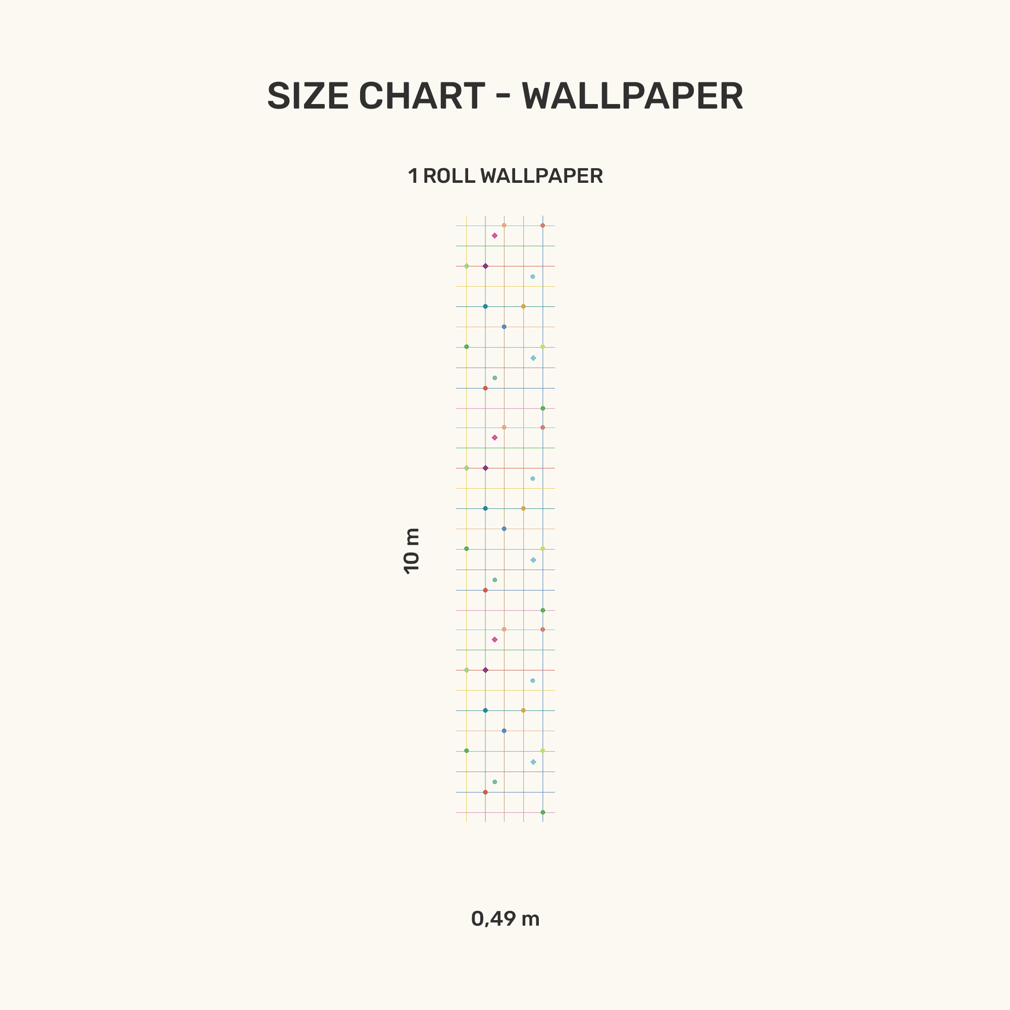 Wallpaper - Colorful Dots Grid - MOOUI Barcelona