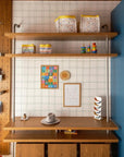 Wallpaper - Double Grid Green - MOOUI Barcelona