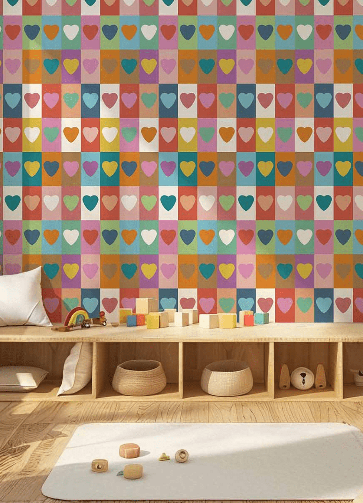 Wallpaper - Framed Hearts - MOOUI BRASIL SL
