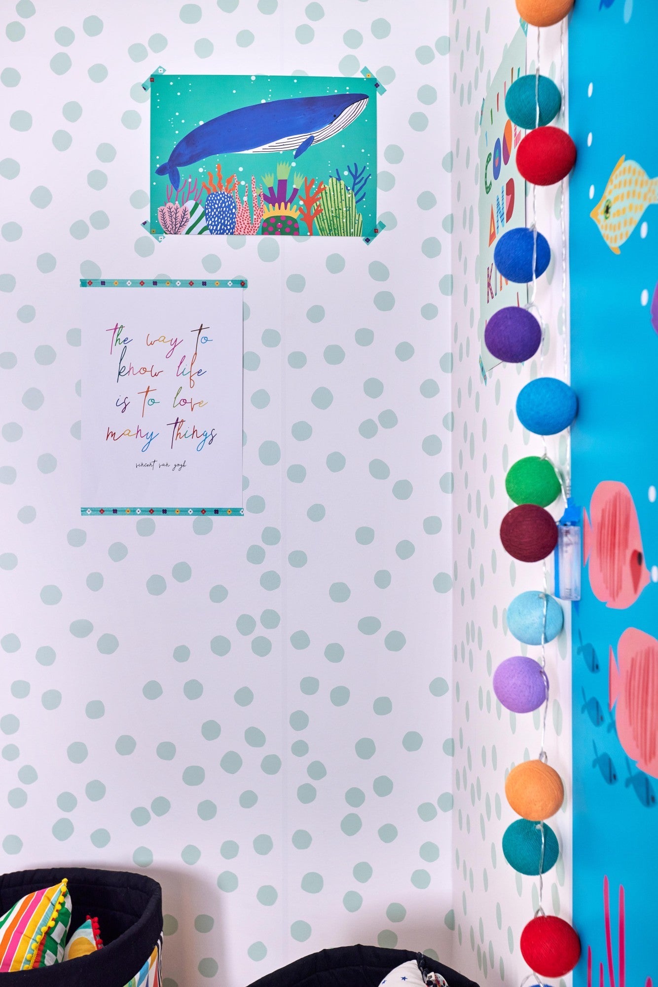 Wallpaper - Mint Confetti - MOOUI Barcelona