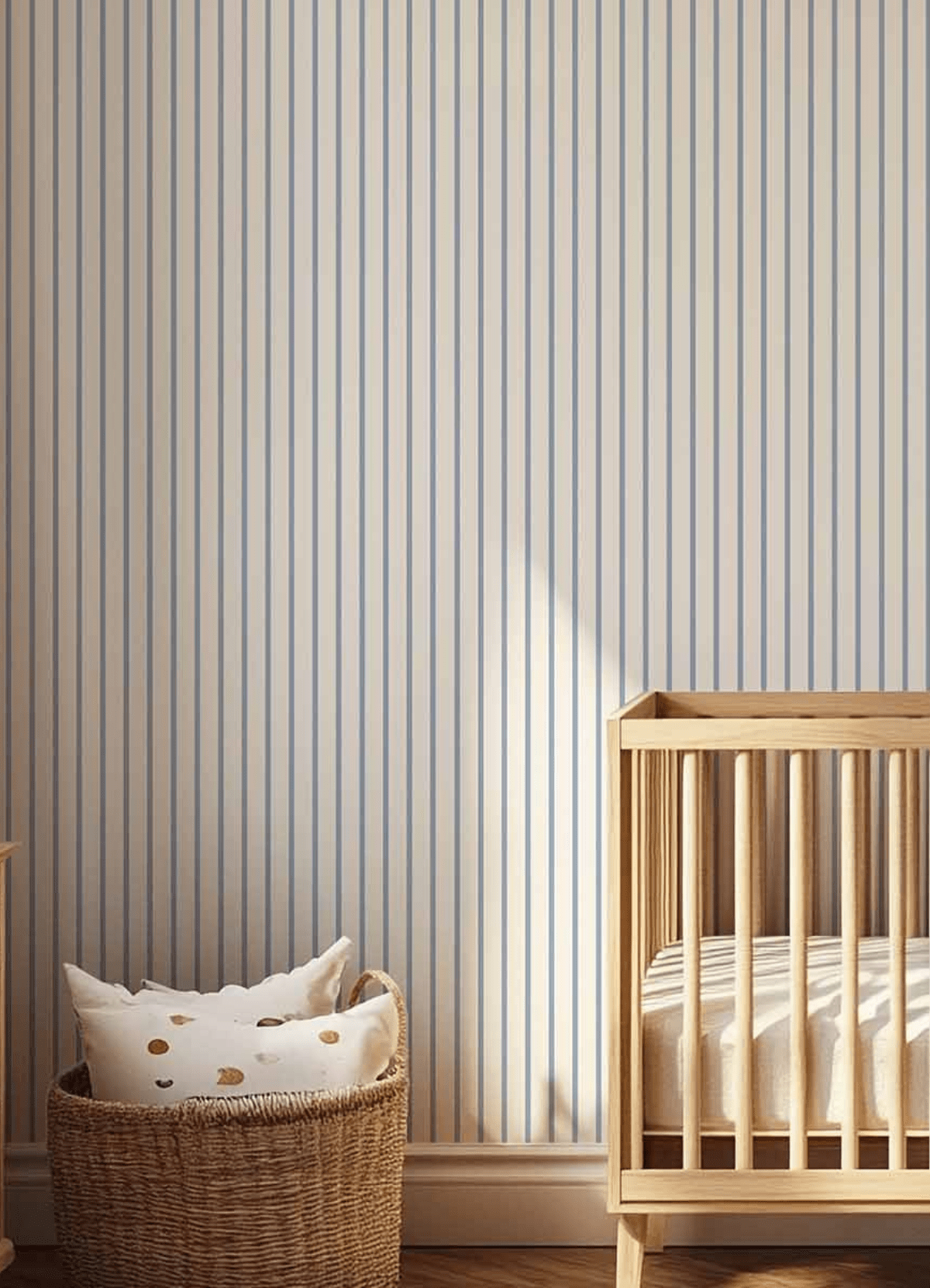 Wallpaper - Thin Blue Sea Stripes - MOOUI BRASIL SL