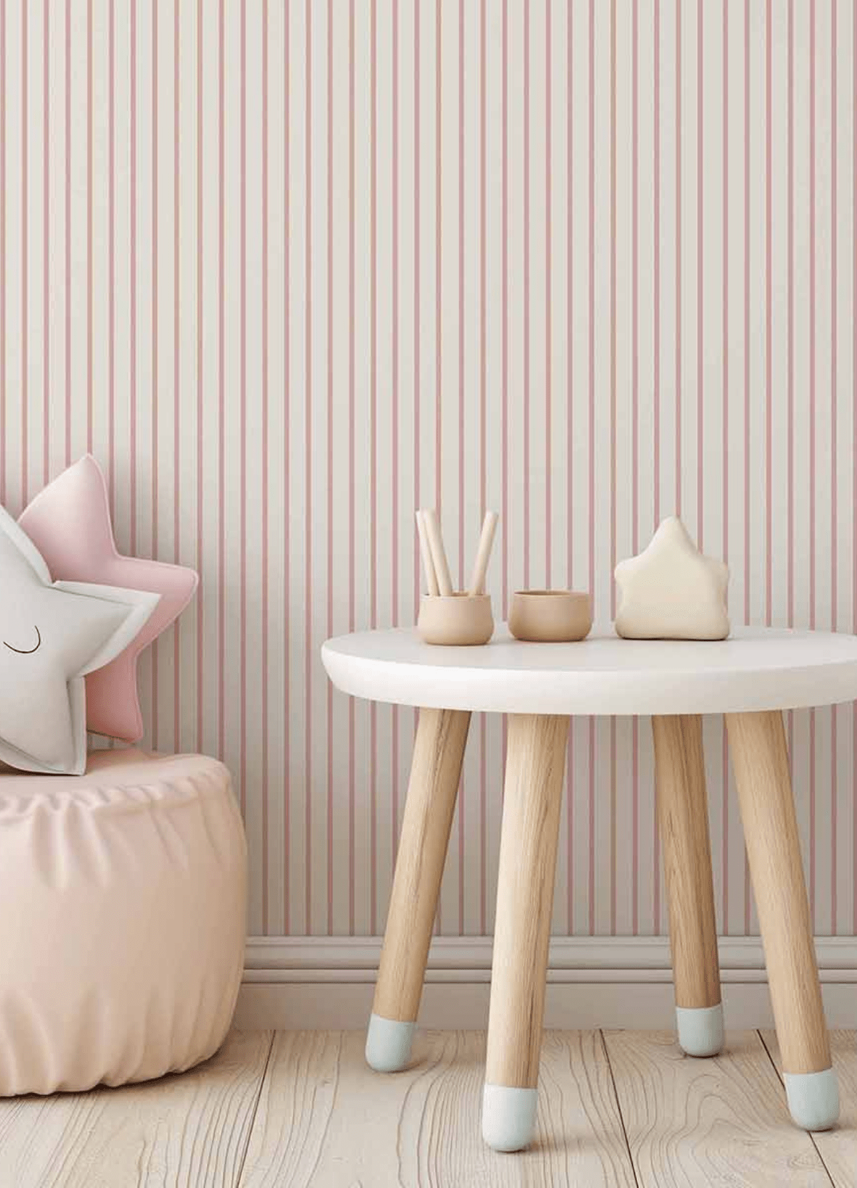 Wallpaper - Thin Cotton Candy Stripes - MOOUI BRASIL SL