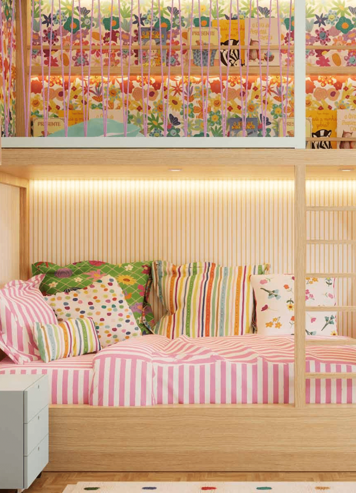 Wallpaper - Thin Cotton Candy Stripes - MOOUI BRASIL SL