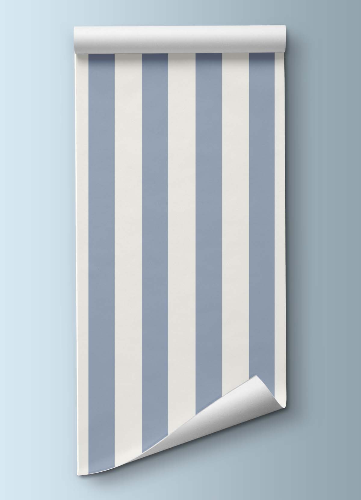 Wallpaper - Wide Blue Sea Stripes - MOOUI BRASIL SL