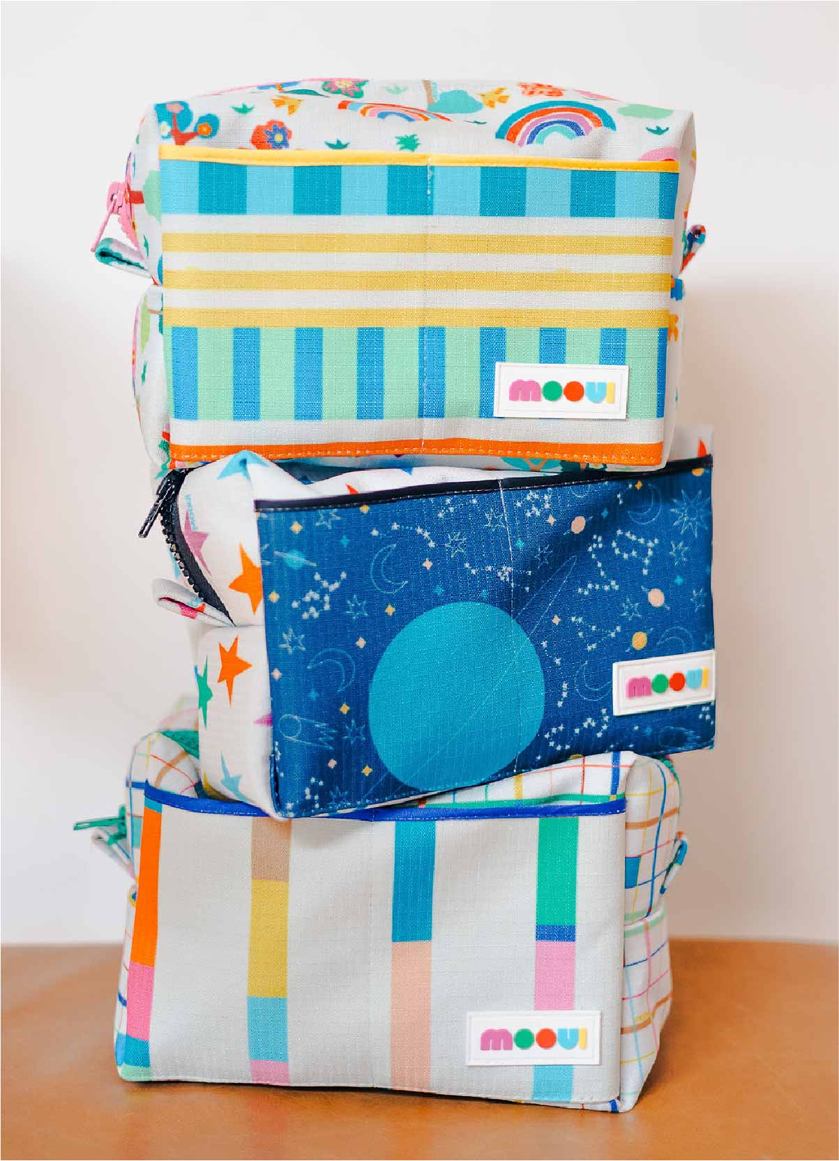 Water - Resistant Medium Toiletry Bag - Starlit Adventure - MOOUI Barcelona