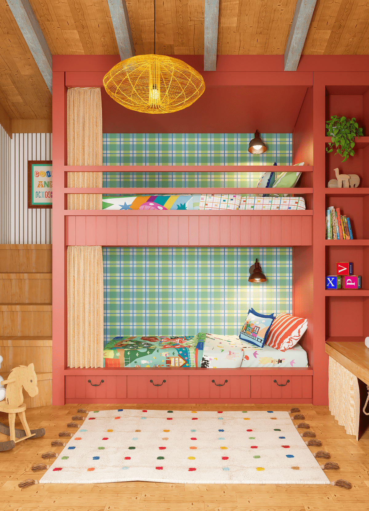 A Charming Farmhouse Kids’ Bedroom by Yanka Oliveira - MOOUI Barcelona