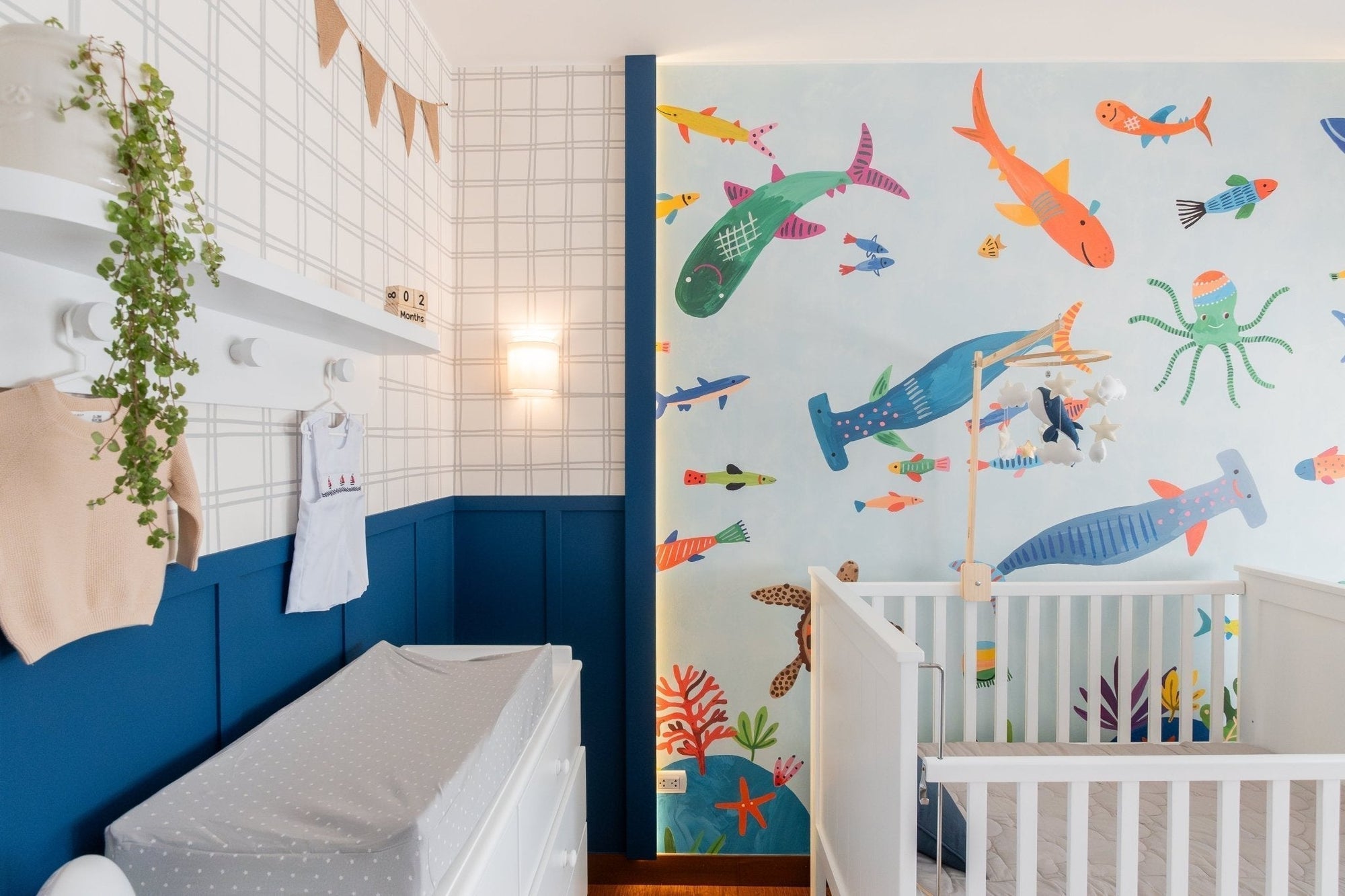 A Colorful Marine Nursery, Designed by Cinthya Arana - MOOUI Barcelona