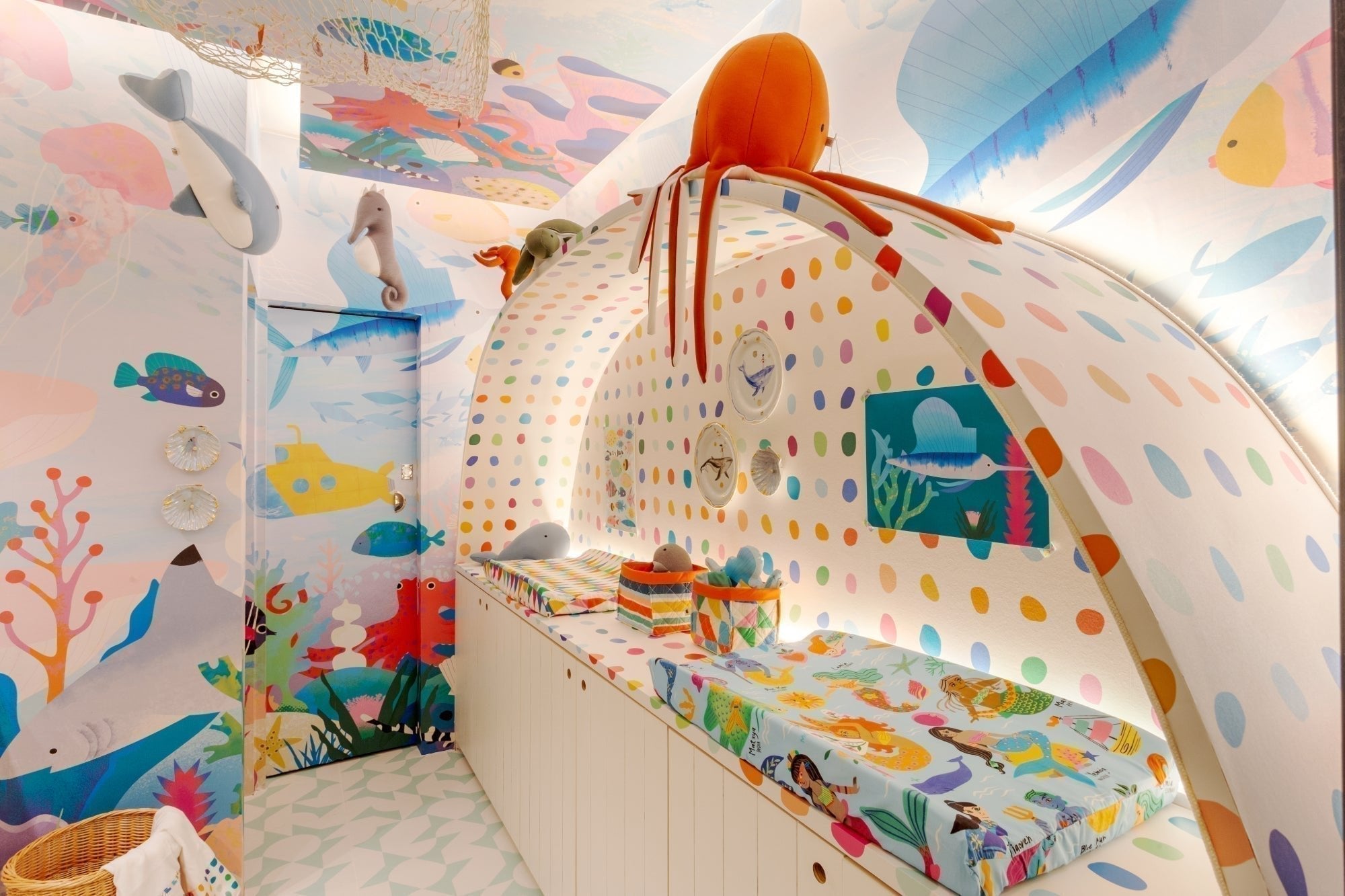 An Under the Sea Changing Room, Designed by Hana Lerner - MOOUI Barcelona