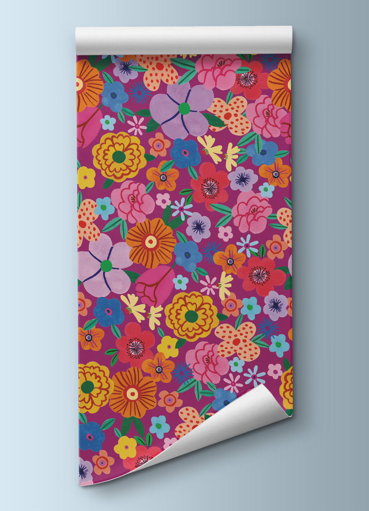 Wall Panel - Purple Bouquet