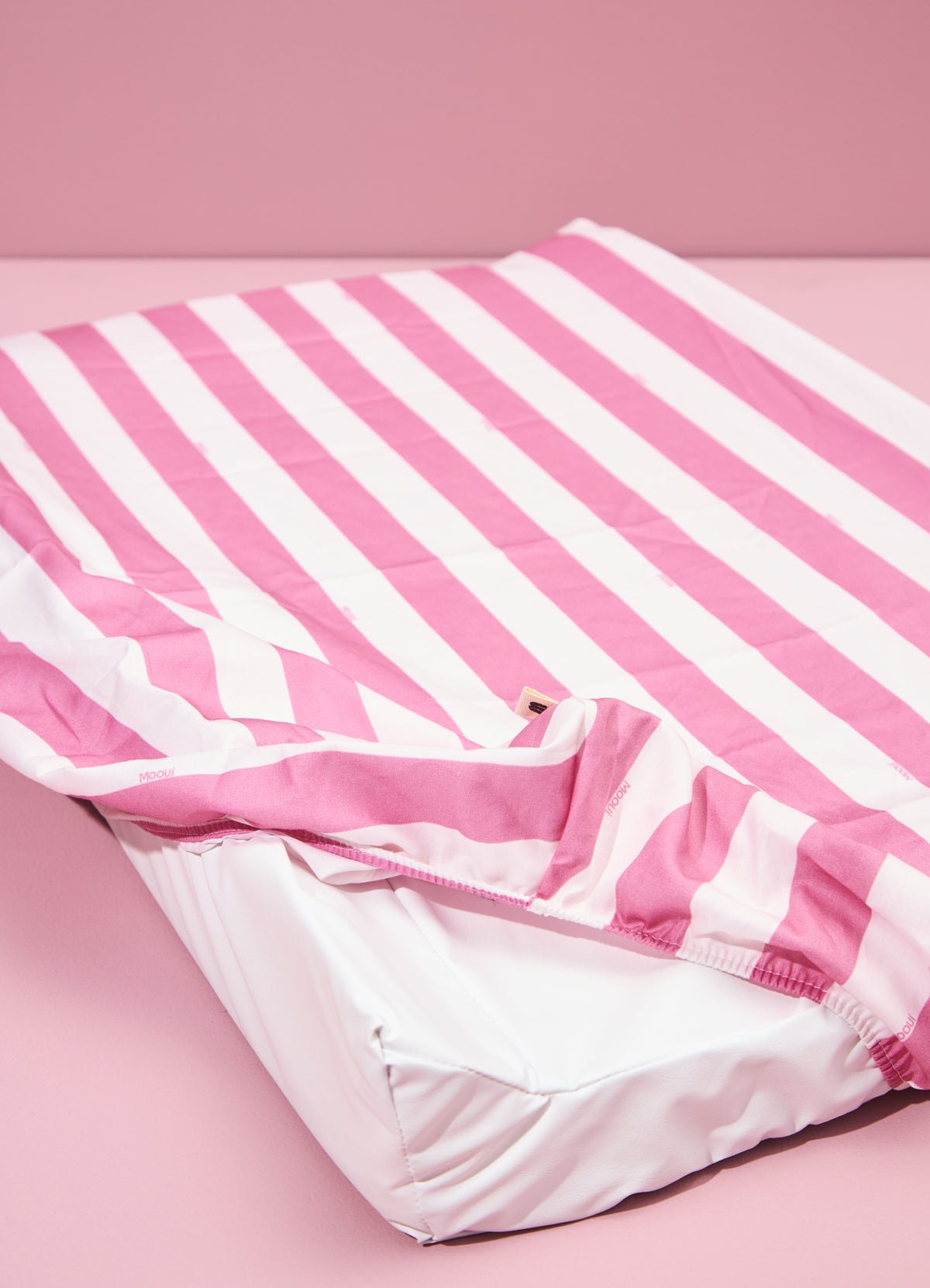 Changing Mat Cover - Azalea Stripes - MOOUI Barcelona