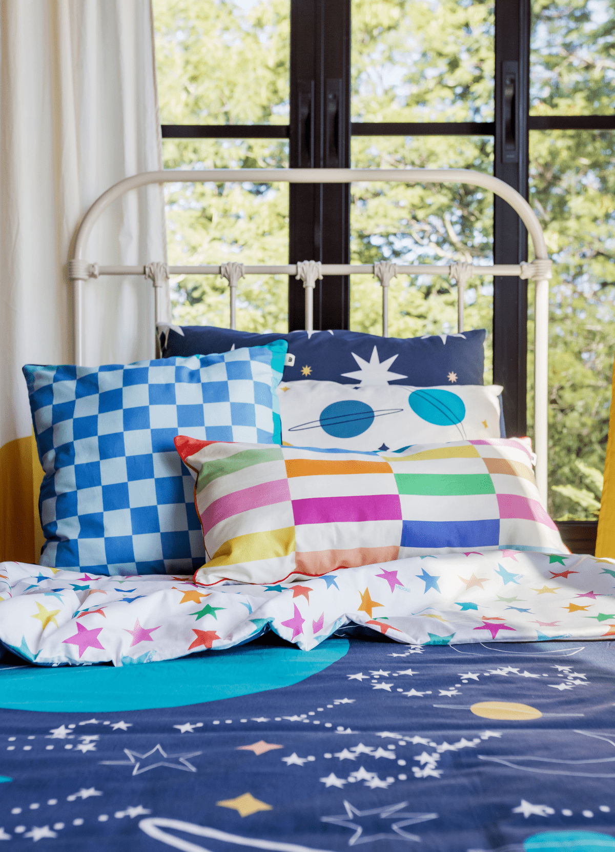 Cushion With Piping - Patchwork - MOOUI Barcelona