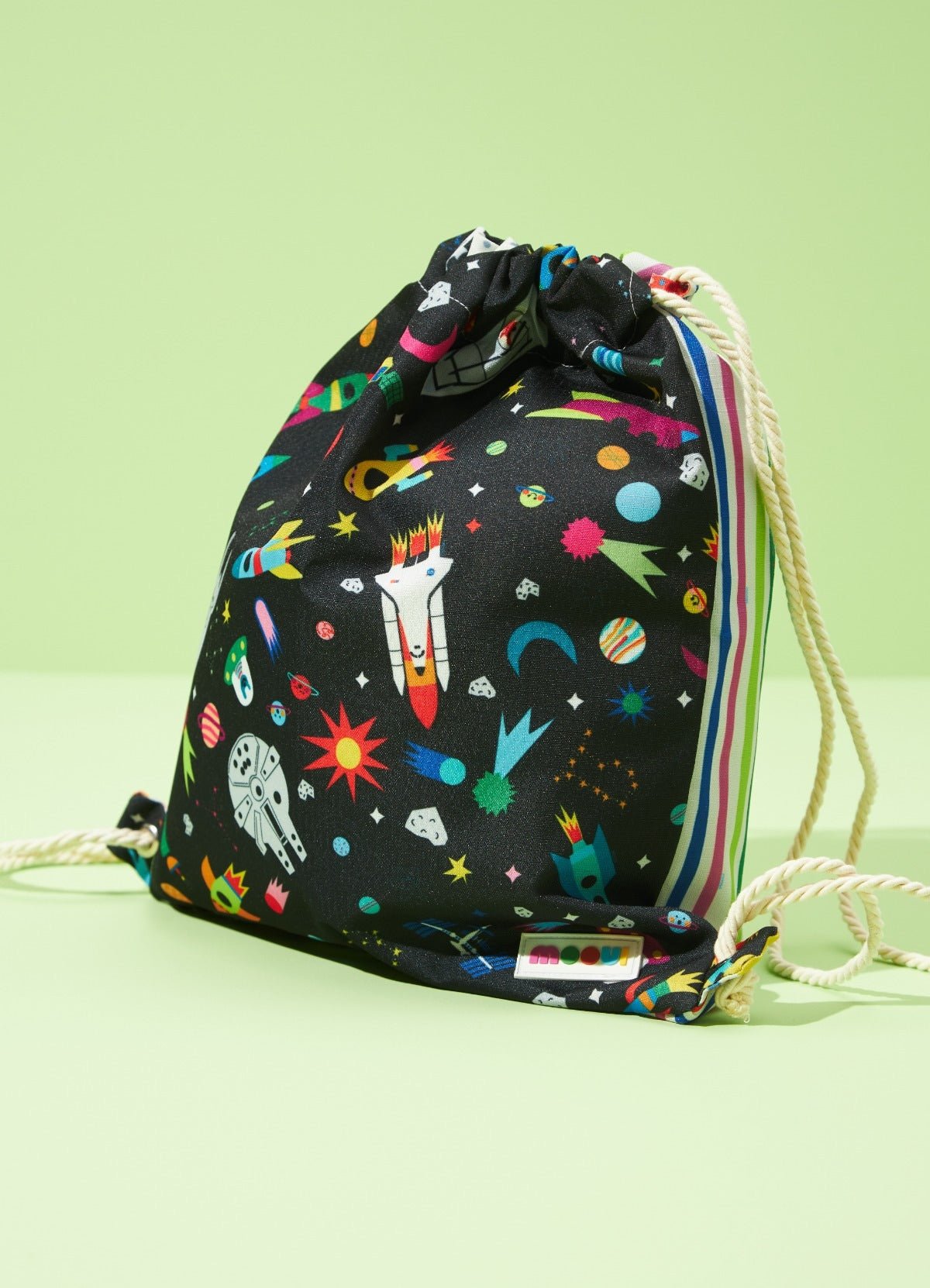 Drawstring Bag - Space Race - MOOUI Barcelona