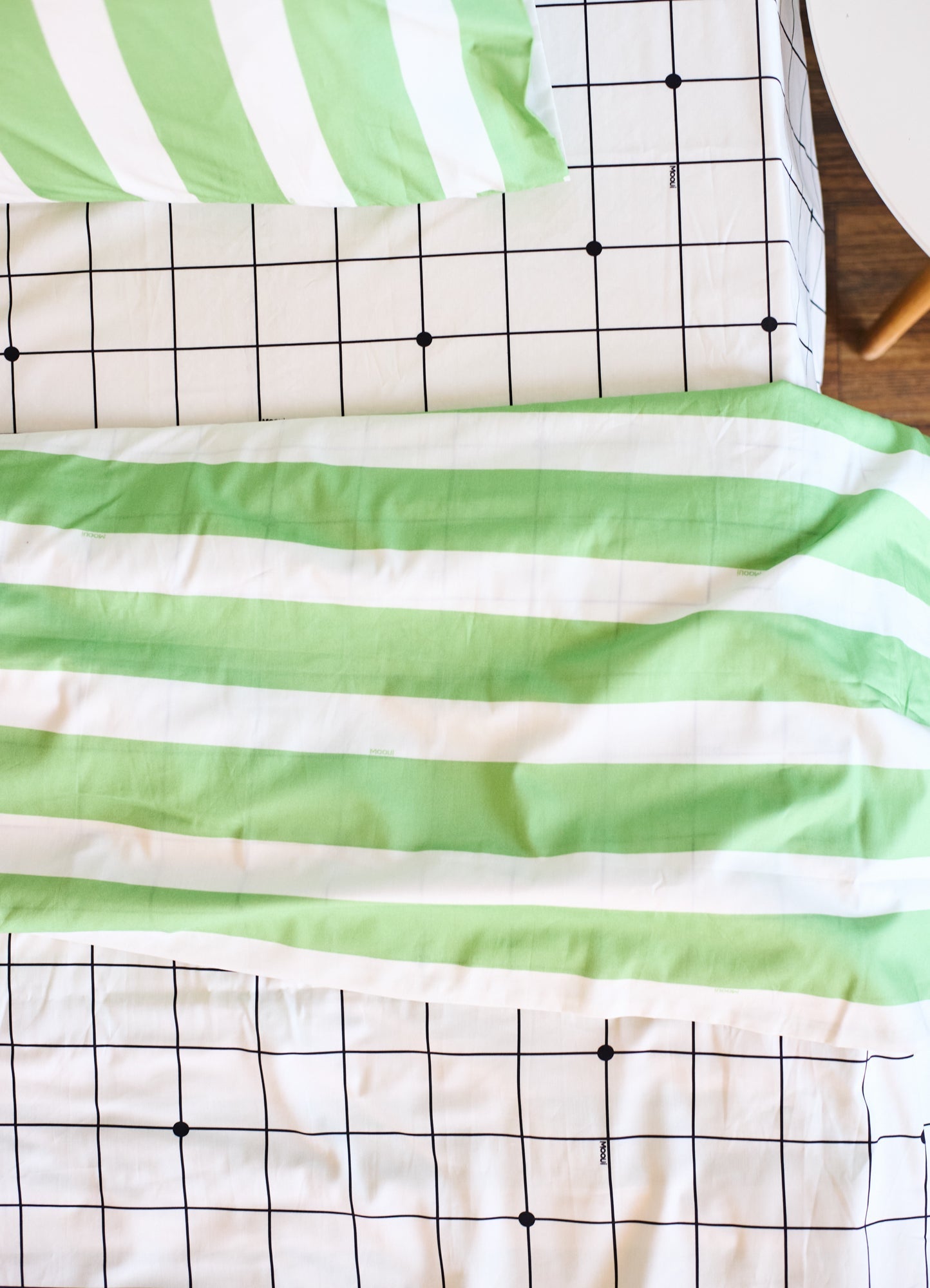 Duvet Cover - Grassy Stripes - MOOUI Barcelona