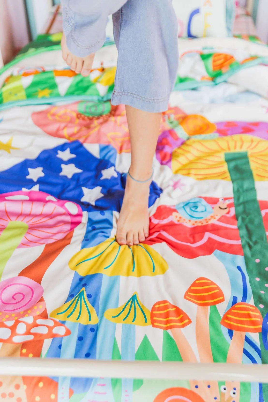 Duvet Cover Mushroom Forest Single - MOOUI Barcelona