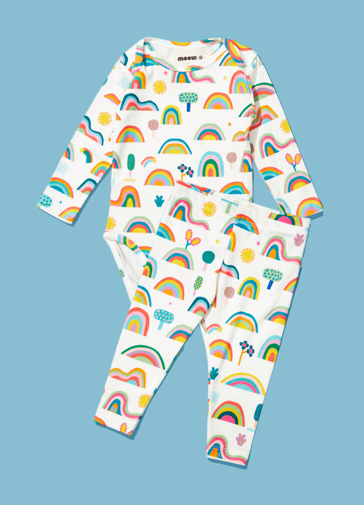 Long Sleeve Bodysuit Set - Fantastic Rainbow - MOOUI Barcelona