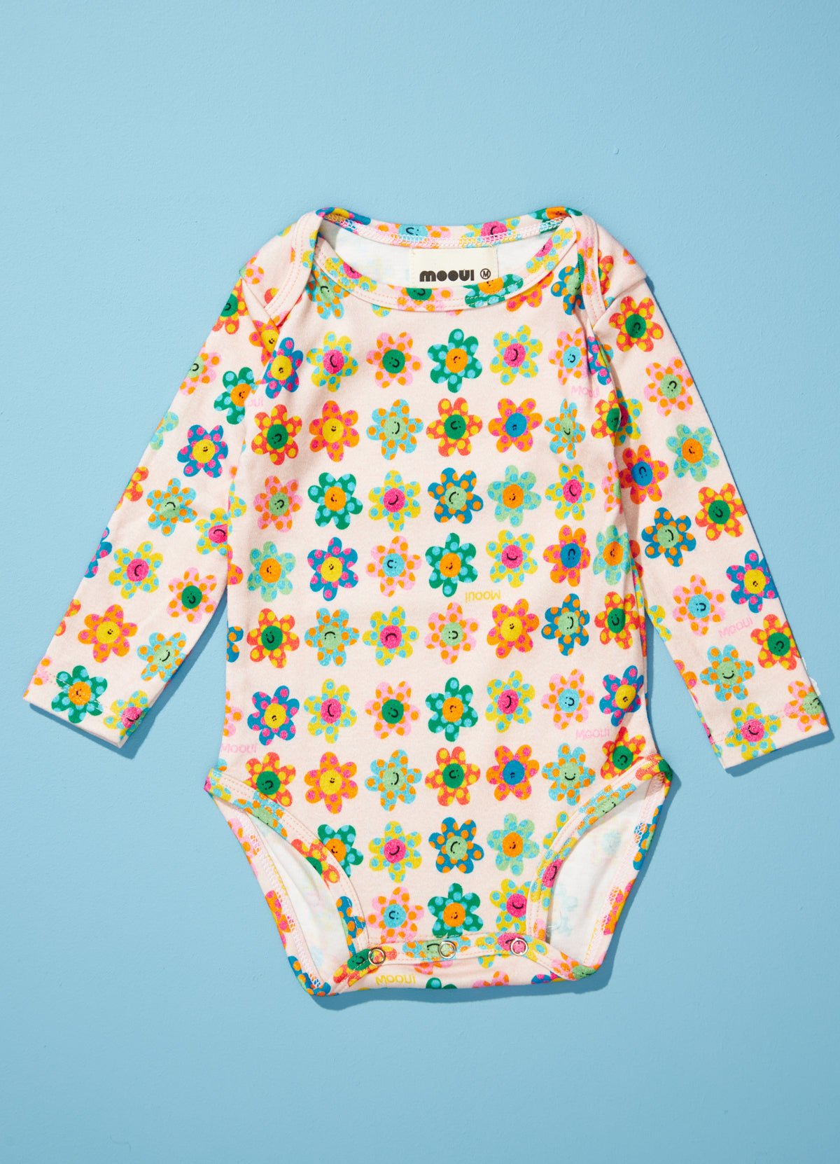 Long Sleeve Bodysuit Set - Flower Power - MOOUI Barcelona