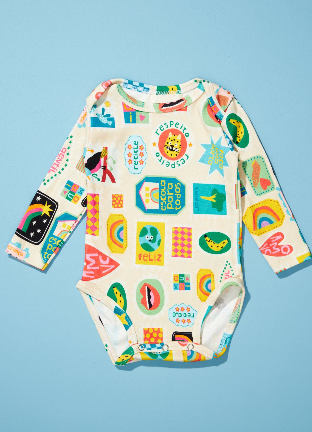 Long Sleeve Bodysuit Set - Stamps for the Future - MOOUI Barcelona